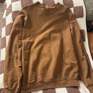 Los Angeles Apparel 14oz Heavy Fleece Crewneck in Brass